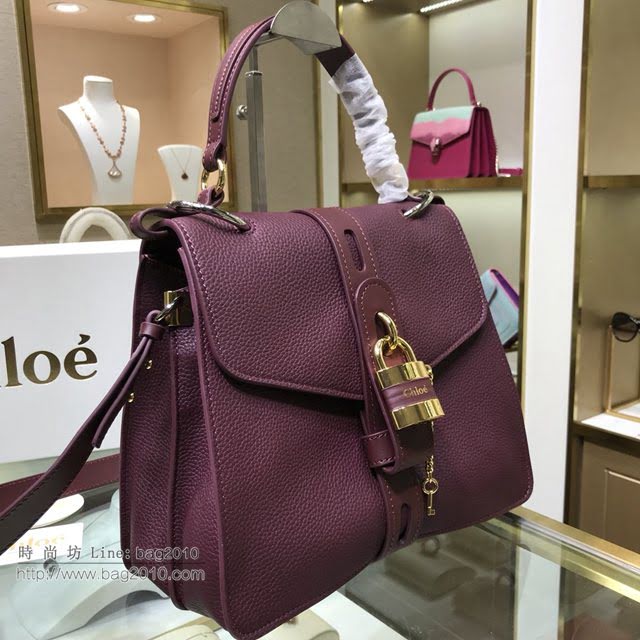 Chloe女包 克洛伊經典Aby粒面小牛皮鎖頭包 Chole手提肩背斜挎包  jjh1354
